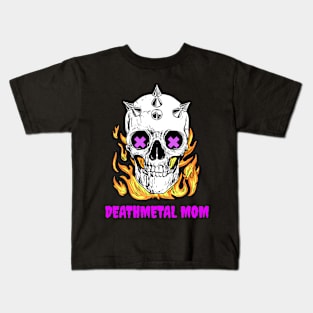 Death Metal - Metal Mom Kids T-Shirt